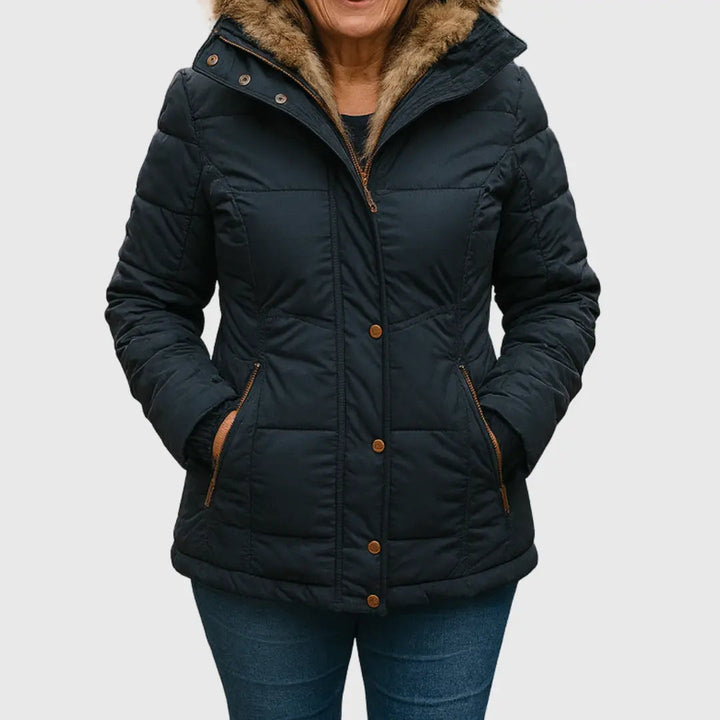 Emilie | Women's Hooded Padded Jacket with Drawstring Waist