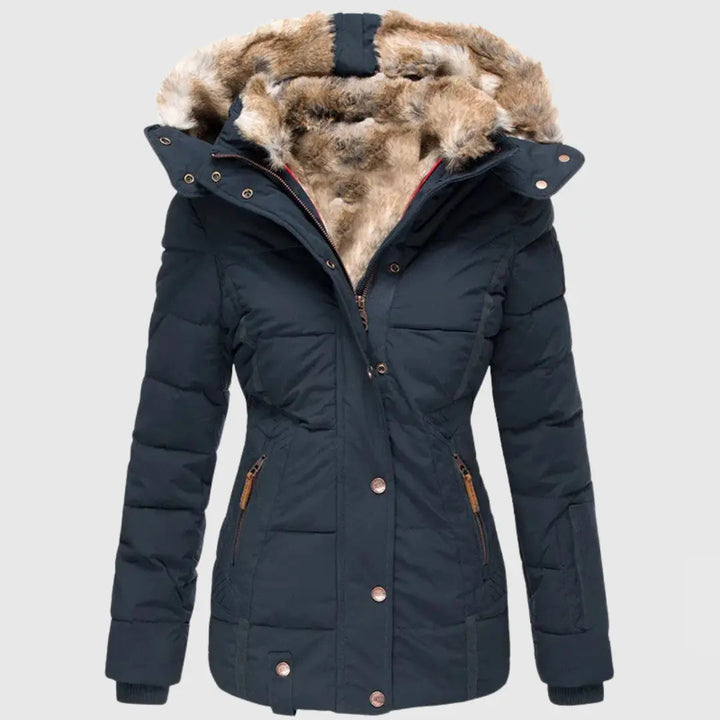 Emilie | Women's Hooded Padded Jacket with Drawstring Waist