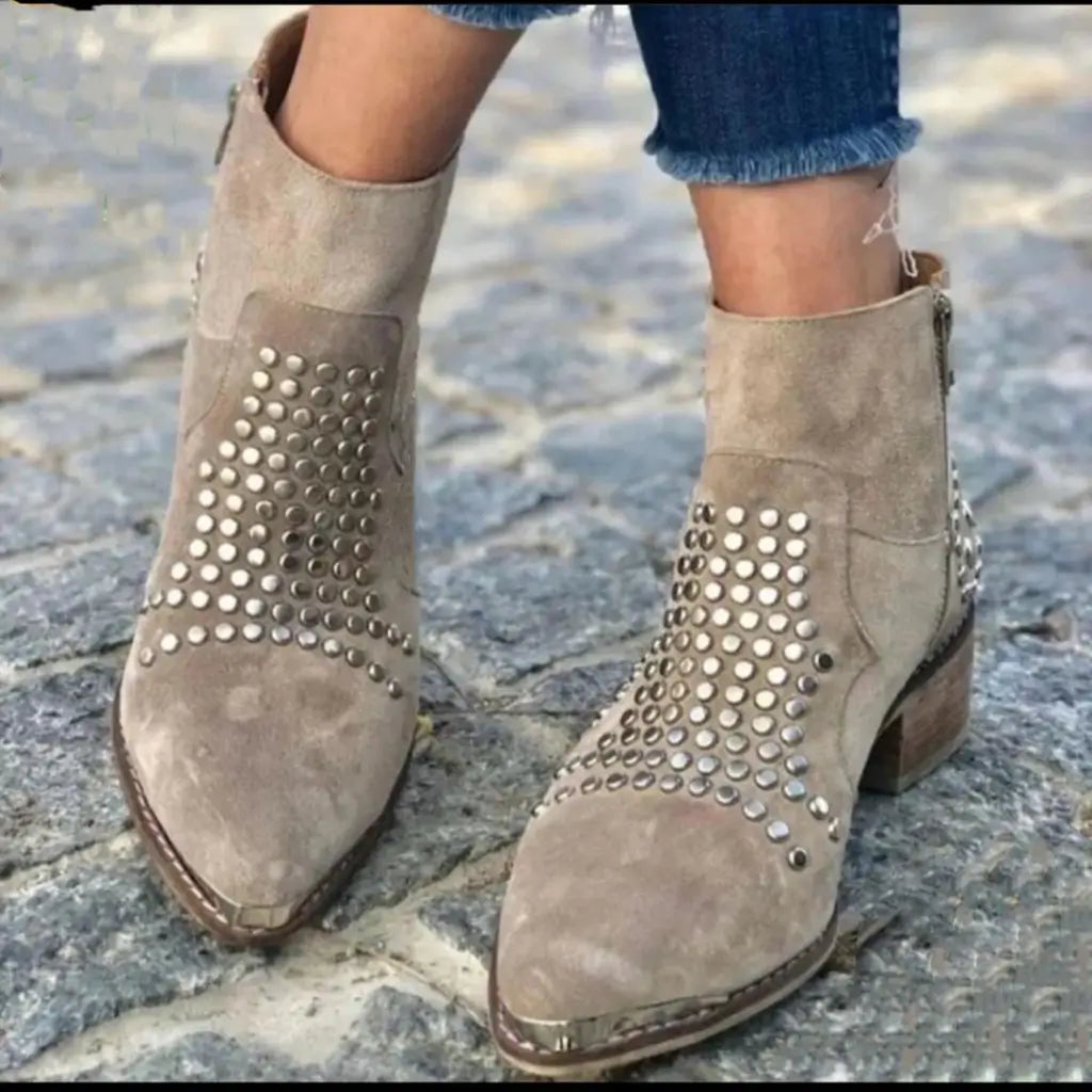 Sophia | Ankle Boots with Studs