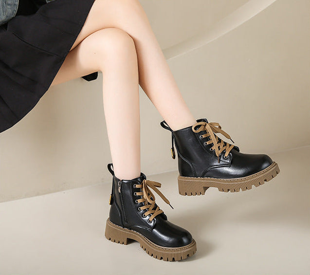 Clara | Fleece Lined Combat Boots