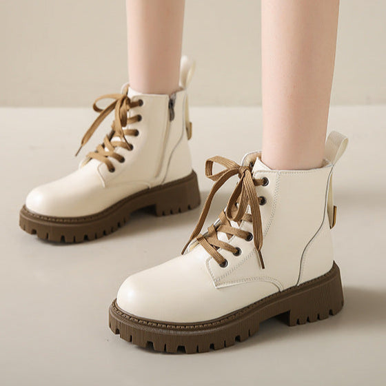 Clara | Fleece Lined Combat Boots