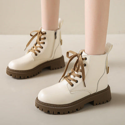 Clara | Fleece Lined Combat Boots