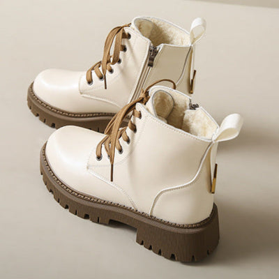 Clara | Fleece Lined Combat Boots