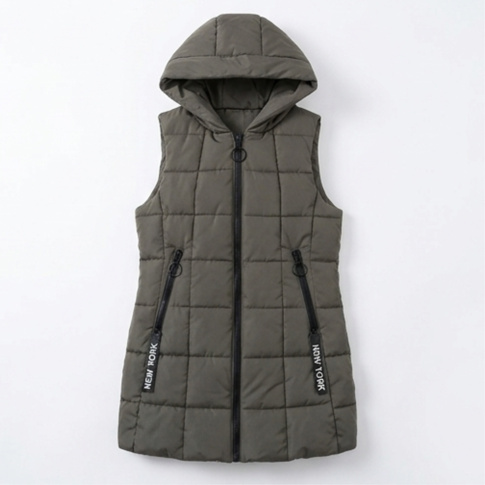 Ginette | Women's Longline Hooded Puffer Gilet