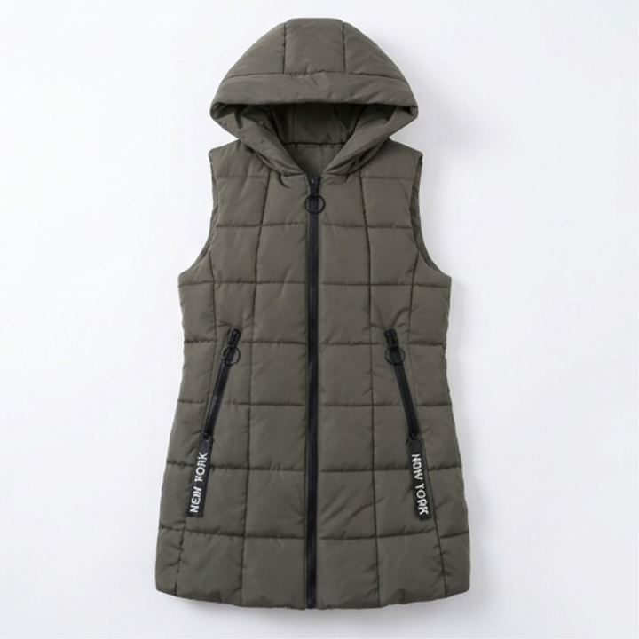 Ginette | Women's Longline Hooded Puffer Gilet