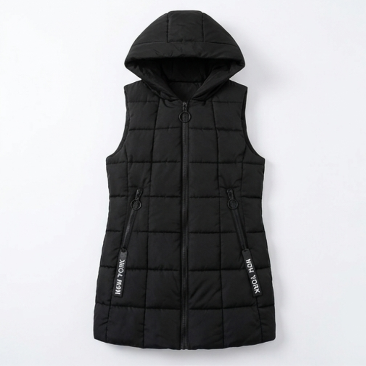Ginette | Women's Longline Hooded Puffer Gilet