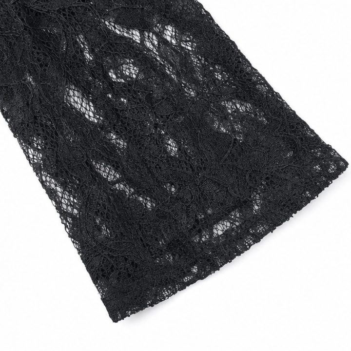 Ivonne | Women's Lace-Pattern Open-Front Blazer