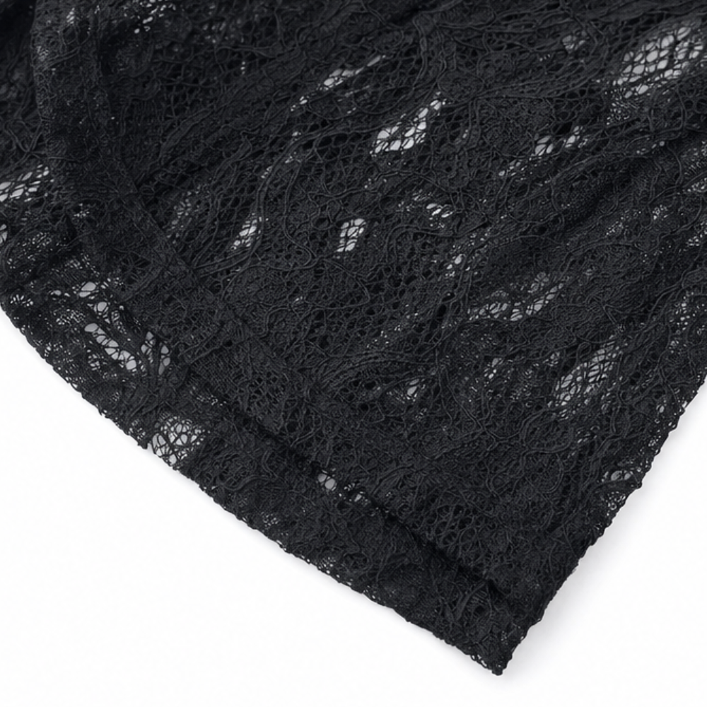 Ivonne | Women's Lace-Pattern Open-Front Blazer