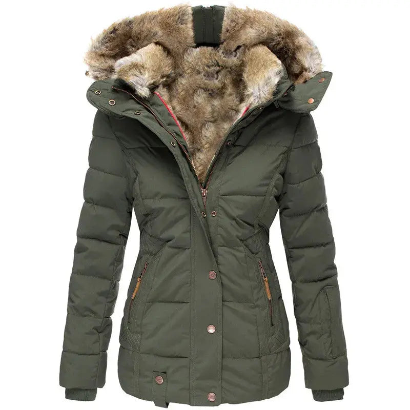 Emilie | Women's Hooded Padded Jacket with Drawstring Waist