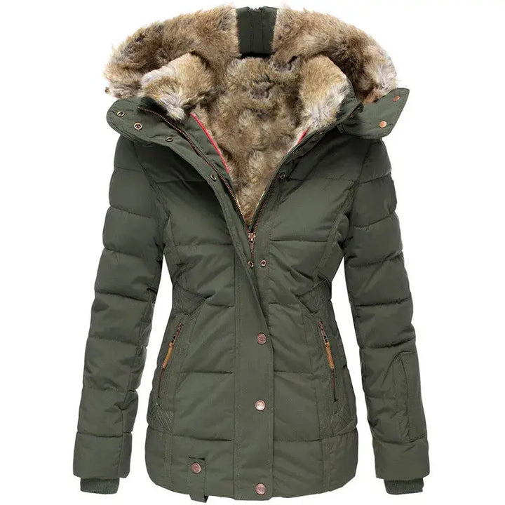 Emilie | Women's Hooded Padded Jacket with Drawstring Waist