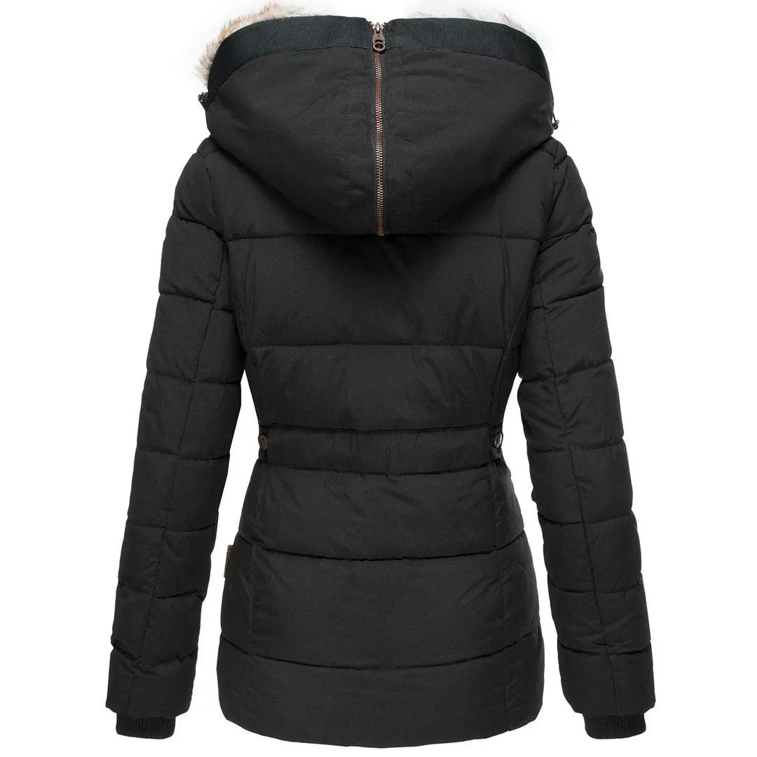 Emilie | Women's Hooded Padded Jacket with Drawstring Waist
