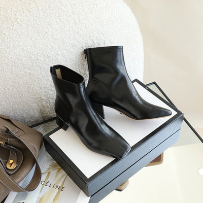 Sophia | Classic Block-Heel Ankle Boots