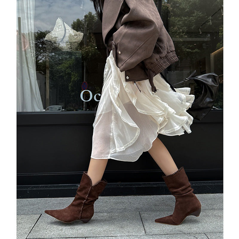 Clara | Slouchy Pointed Boots