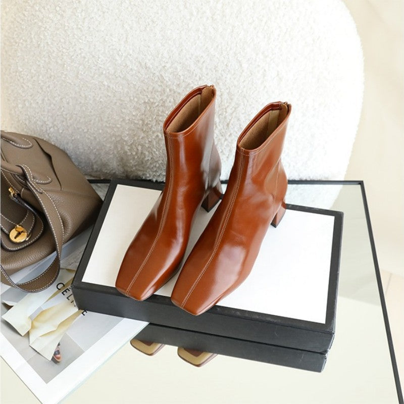 Sophia | Classic Block-Heel Ankle Boots