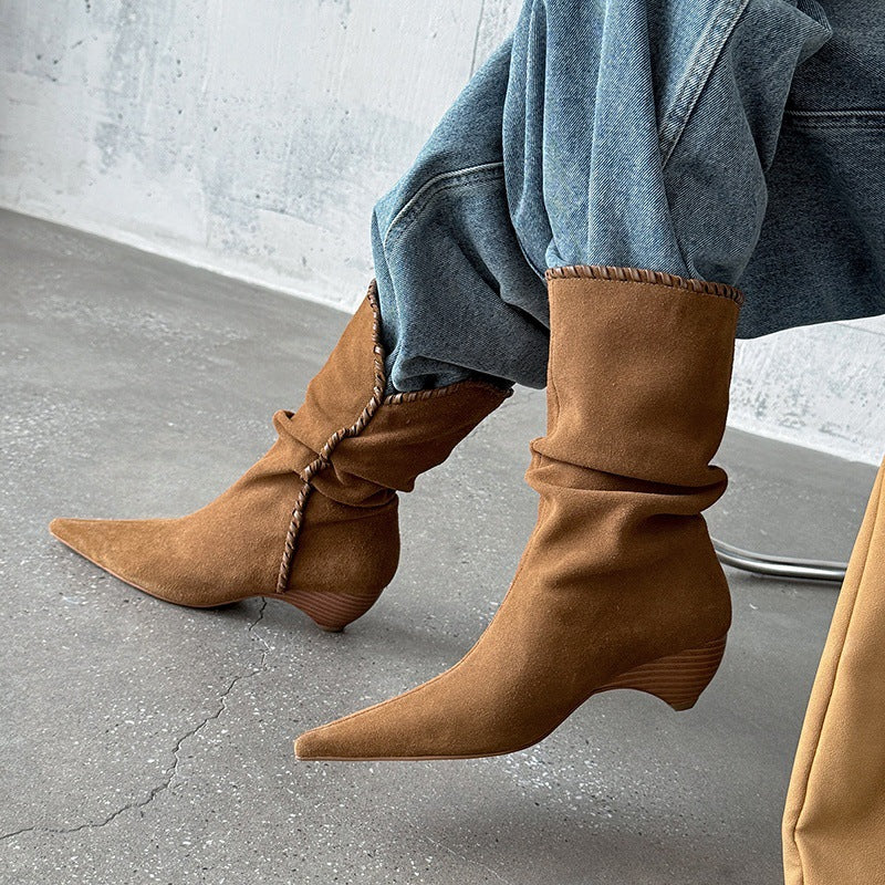 Clara | Slouchy Pointed Boots