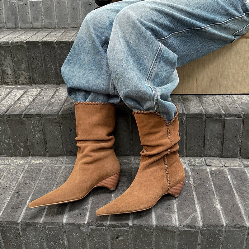 Clara | Slouchy Pointed Boots