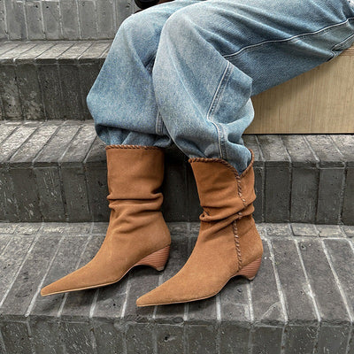 Clara | Slouchy Pointed Boots