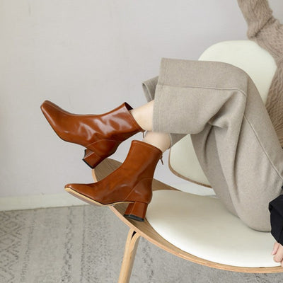 Sophia | Classic Block-Heel Ankle Boots