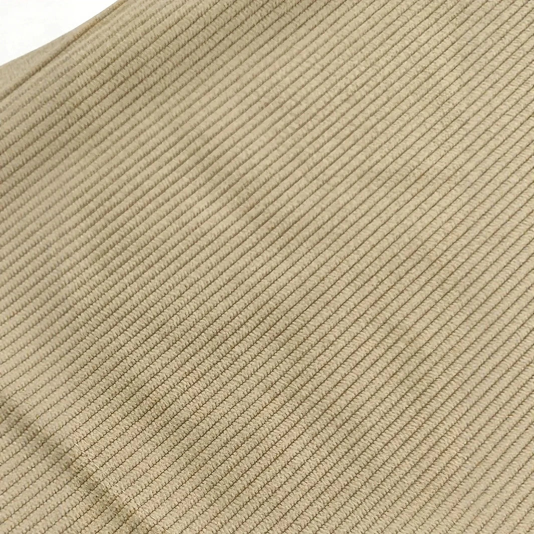 Men's Straight-Leg Ribbed Pants with Drawstring Waist and Label Patch