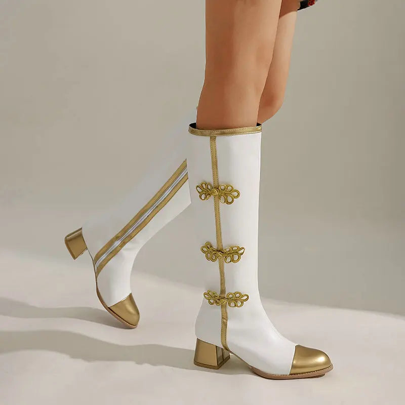 Sophia | Golden Crest Boots