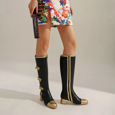 Sophia | Golden Crest Boots