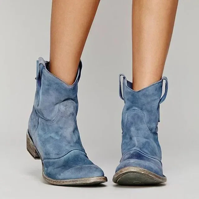 Sofia | Vintage Cowboy Ankle Boots