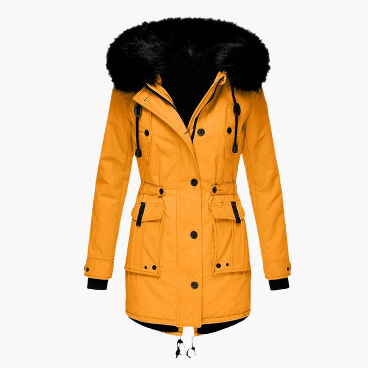 Women's Thick Hooded Parka Coat with Cold Weather Insulation
