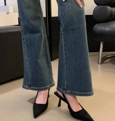 Marlena | Nude Slingback Heels with Slim Heel