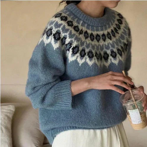 Sophie | Chic Jacquard Sweater