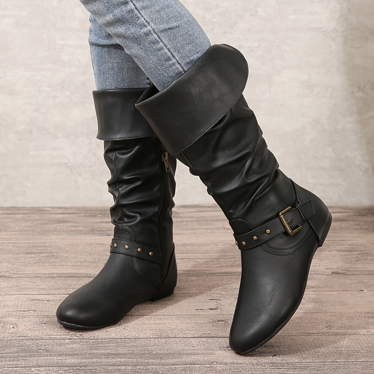Sophie | Women's Knee-High Boots with Side Zipper
