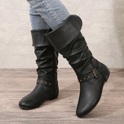 Sophie | Women's Knee-High Boots with Side Zipper