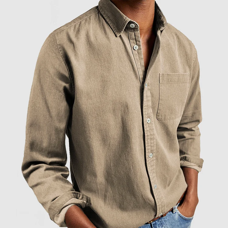 Men's Casual Shirt with Comfort Features