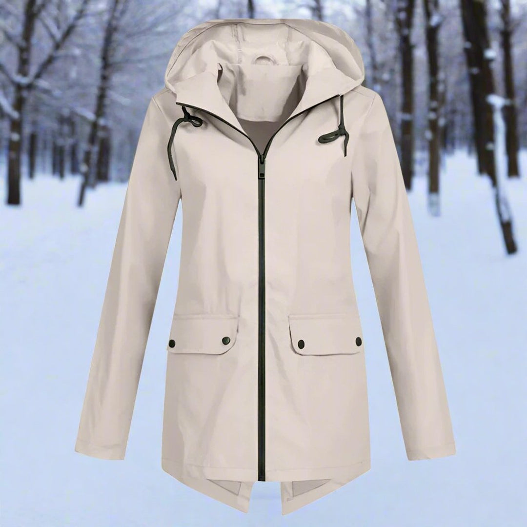 Vianne | Women's Hooded Anorak with Snap Pockets