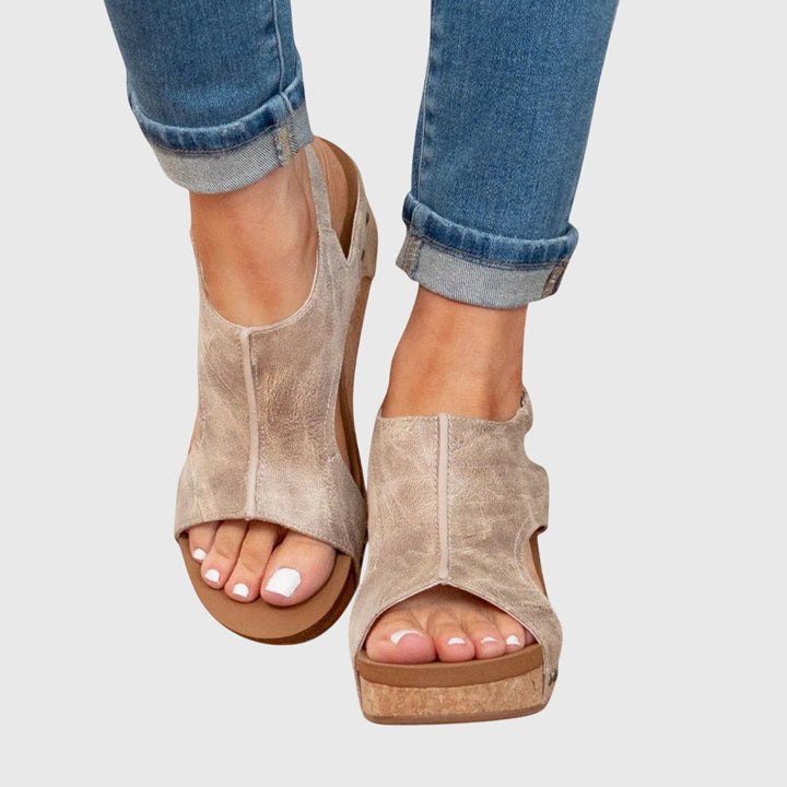 Adela | Women's Cushioned Lightweight Wedge Sandals