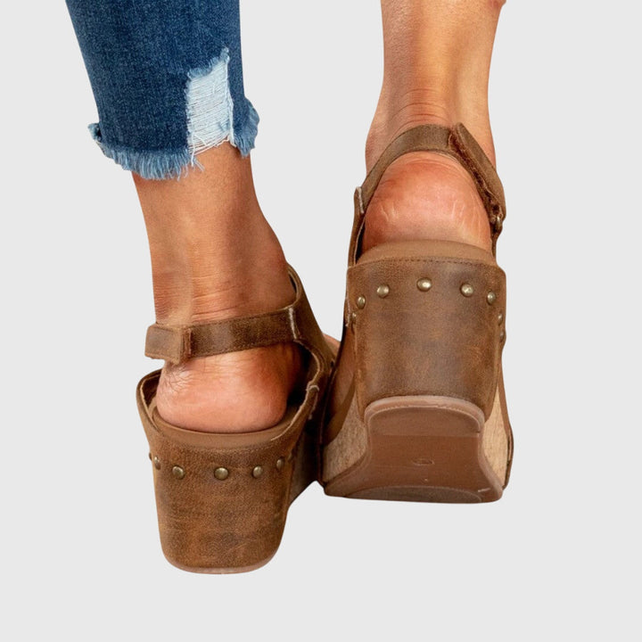 Adela | Women's Cushioned Lightweight Wedge Sandals