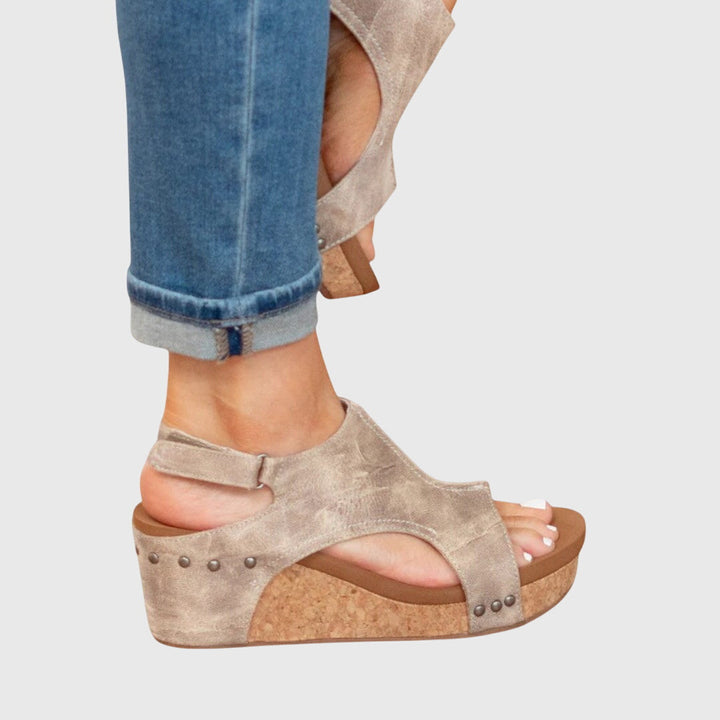 Adela | Women's Cushioned Lightweight Wedge Sandals