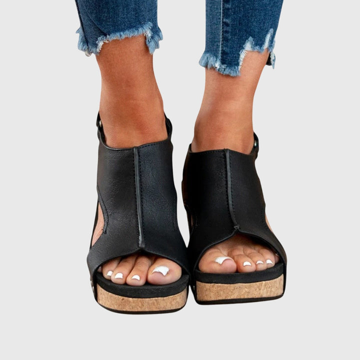 Adela | Women's Cushioned Lightweight Wedge Sandals