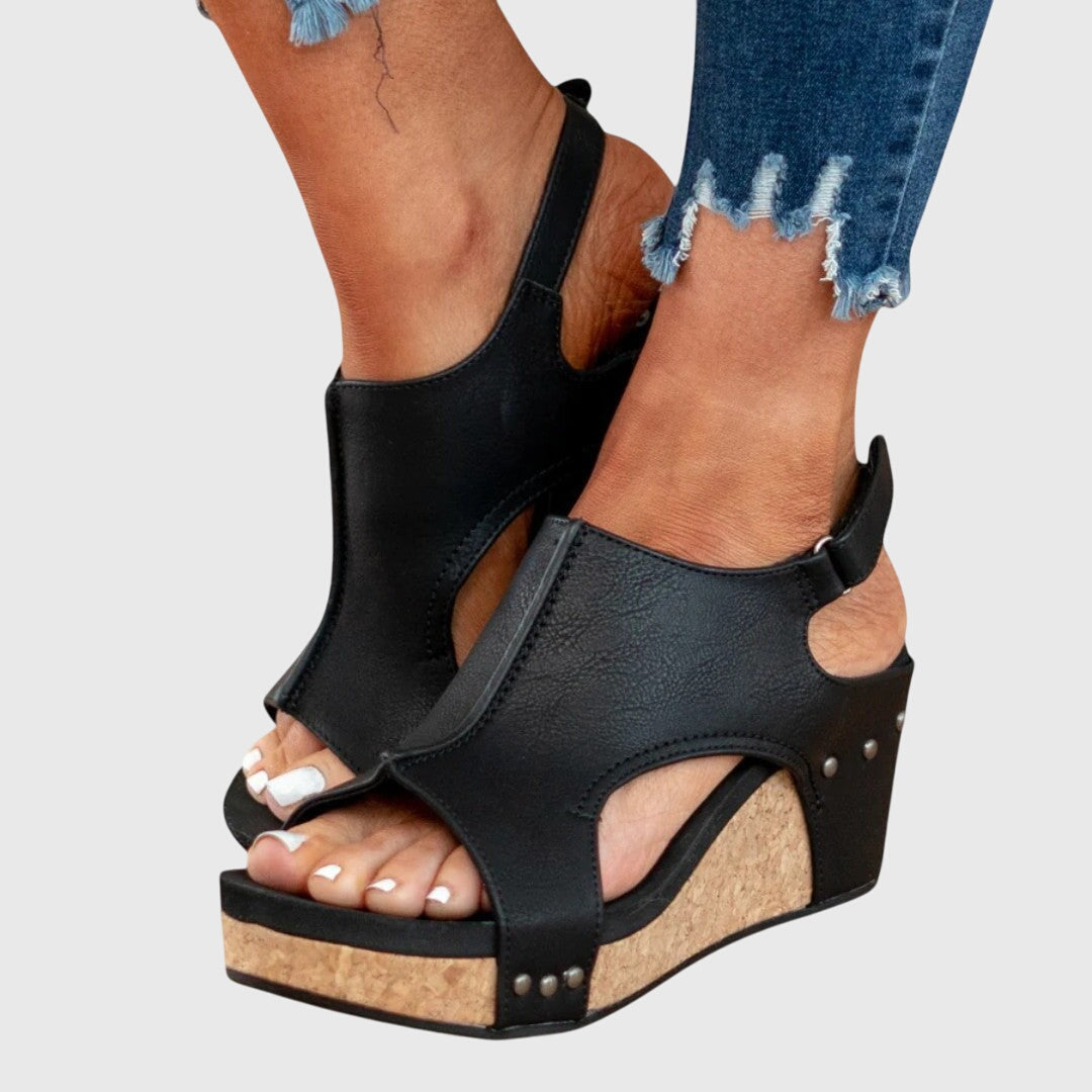 Adela | Women's Cushioned Lightweight Wedge Sandals