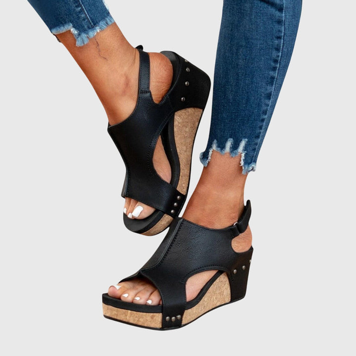 Adela | Women's Cushioned Lightweight Wedge Sandals