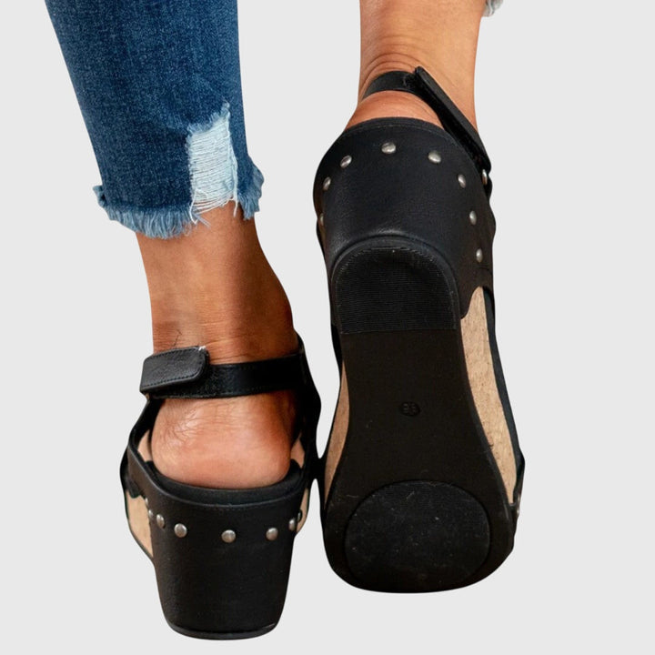 Adela | Women's Cushioned Lightweight Wedge Sandals