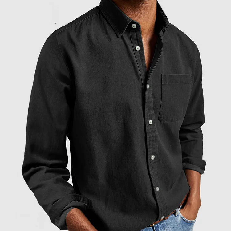 Men's Casual Shirt with Comfort Features
