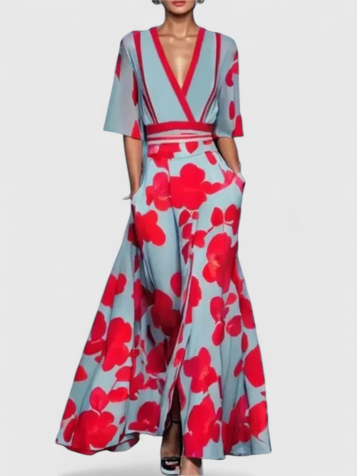 Aimee | Women's Elegant Flattering Flowing Maxi Dress