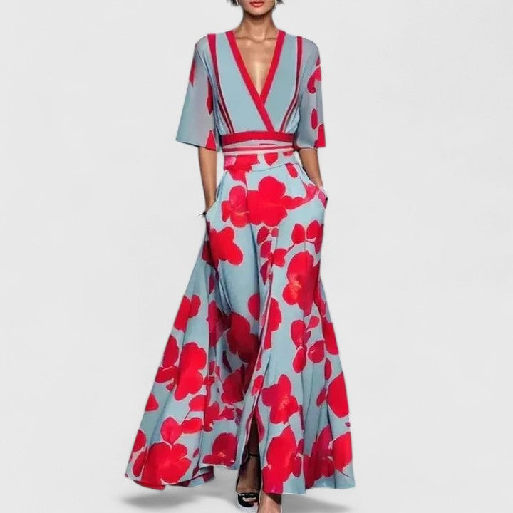 Aimee | Women's Elegant Flattering Flowing Maxi Dress