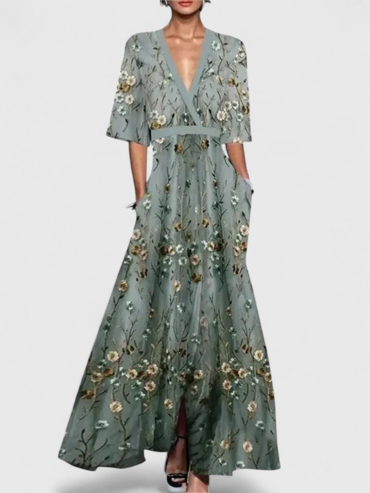 Aimee | Women's Elegant Flattering Flowing Maxi Dress