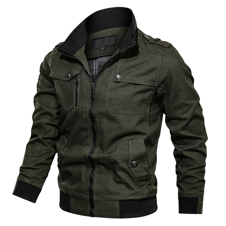 Alban | Men's Military Overshirt Jacket with Epaulettes