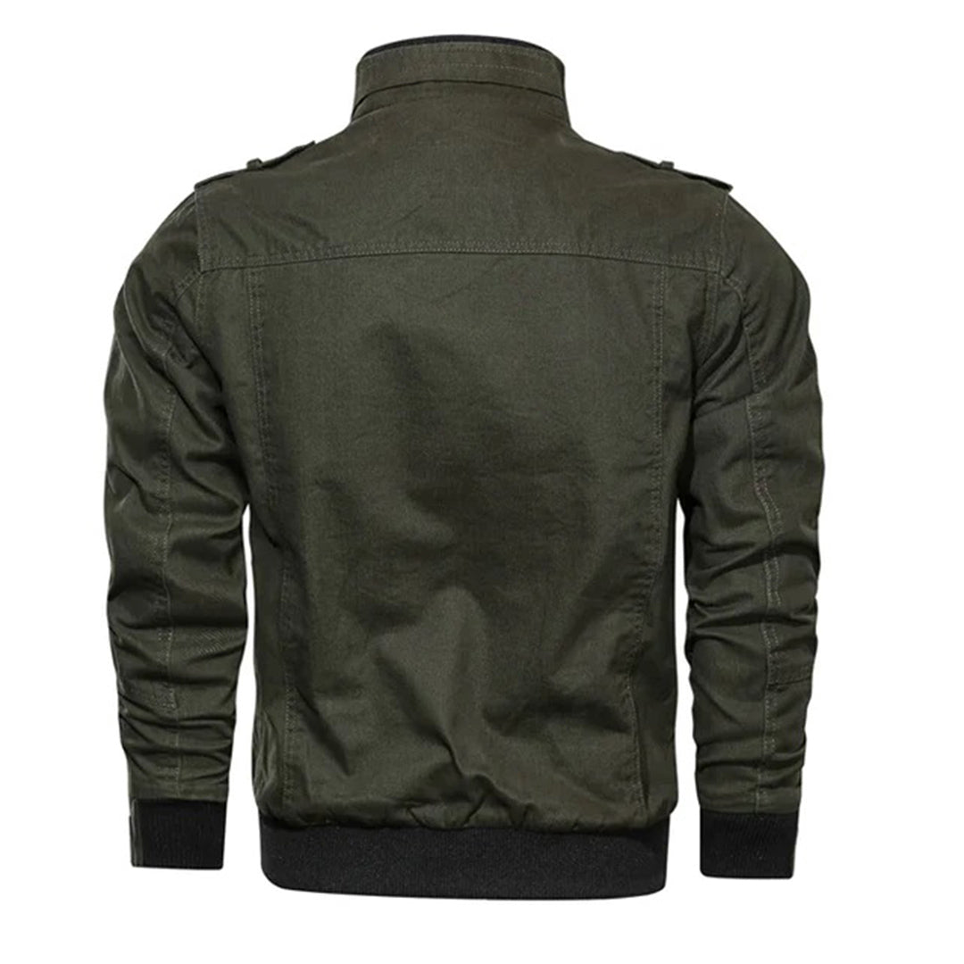 Alban | Men's Military Overshirt Jacket with Epaulettes