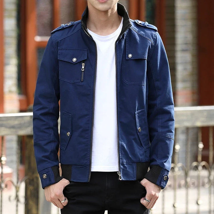 Alban | Men's Military Overshirt Jacket with Epaulettes