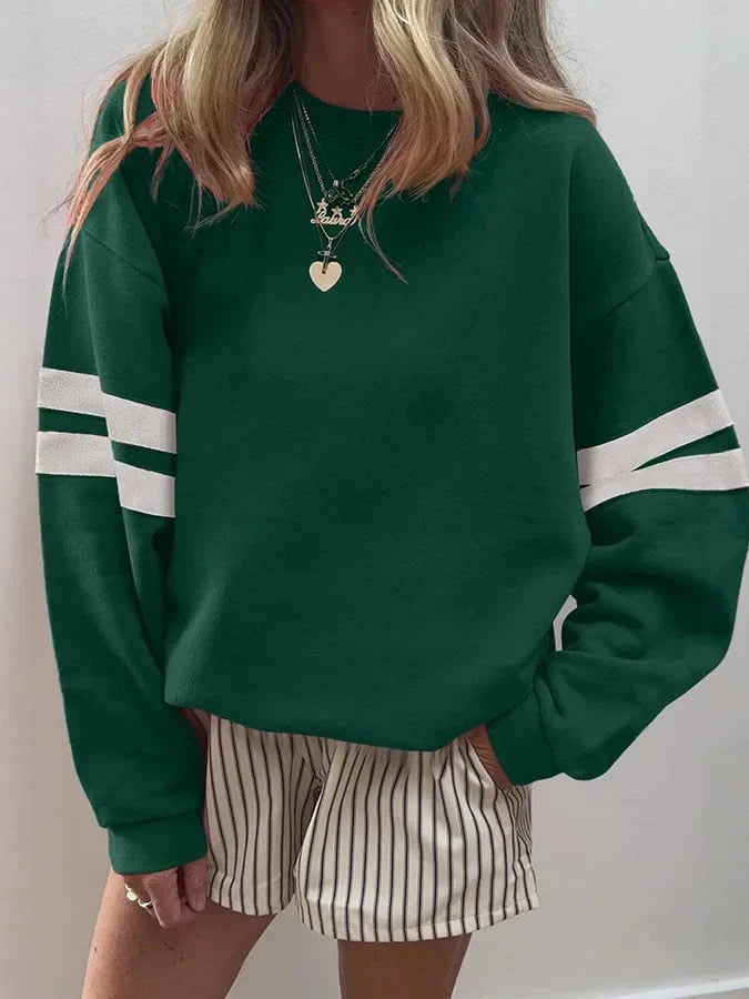 Albane | Women's Sleeve Stripe Sweatshirt