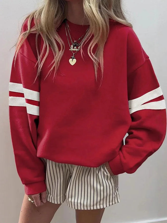Albane | Women's Sleeve Stripe Sweatshirt