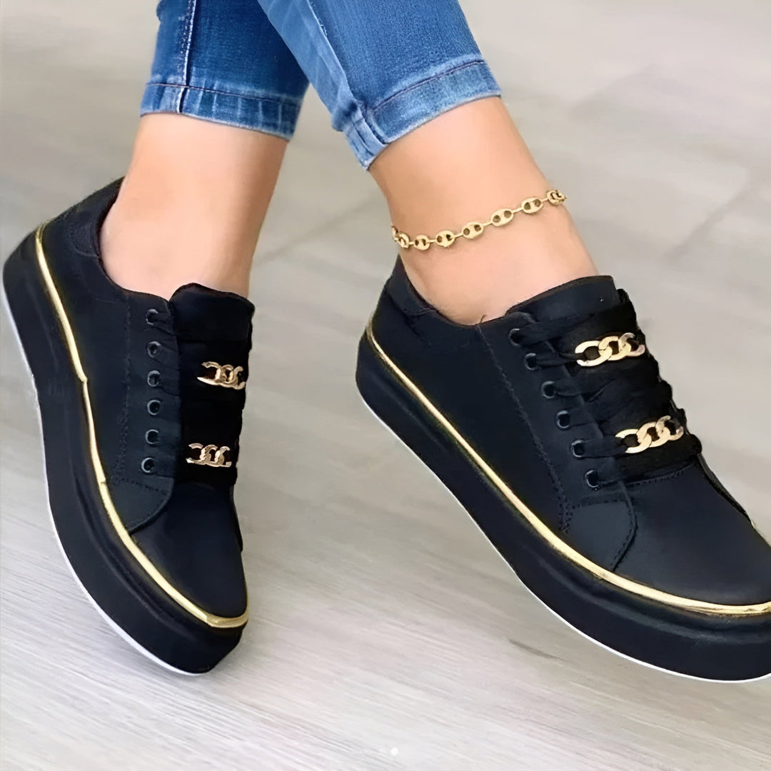 Alexya | Women's Shock-Absorbing Lace-Up Casual Sneakers